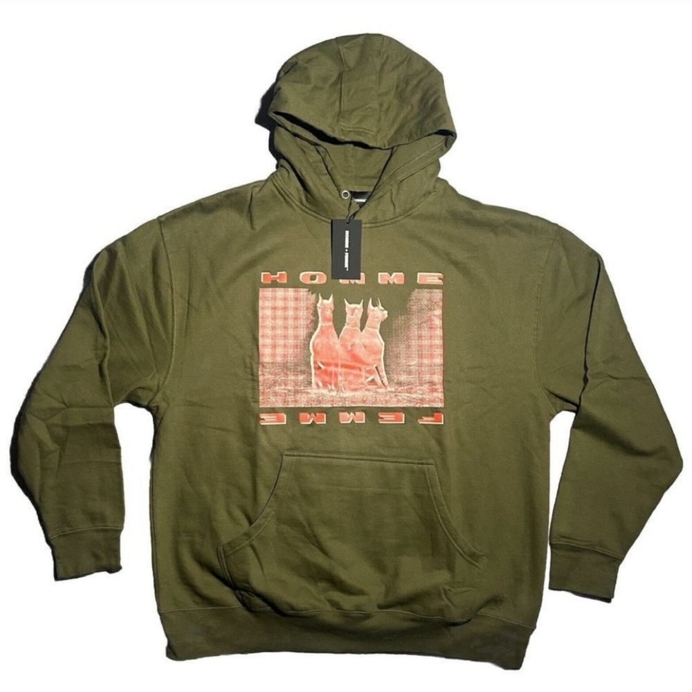 Homme Femme Doberman Hoodie